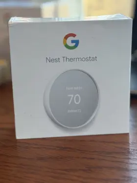 Gs01334-us Google Nest Smart Programmable Wifi Thermostat Snow/white Sealed