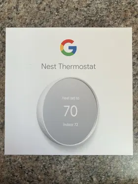 Mg4cvz Google Nest Next Thermostat Snow Saves Energy Brand New