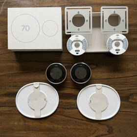 Google Nest T2004us Lot Of 2 - Learning Thermostat 2nd Generation Smart Wifi