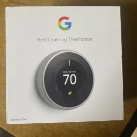 T3017es Google Nest 3rd Gen Learning Thermostat Stainless Steel