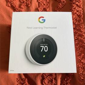 Google Ona00a1us3020wn Nest Learning Thermostat White Wi-fi Programmable Home/nest