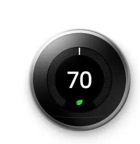 T3017us-nest-logo-white Google Nest Learning 3rd Gen Thermostat Alexa Logo - White