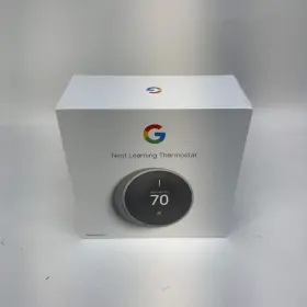 X003exmvy9 Google New Nest 3rd Gen Smart Learning Thermostat Stainless Steel