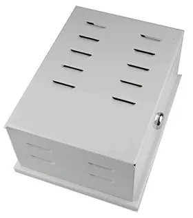 Grainger Approved 424733164168 Universal Thermostat Guard Off-white Metal