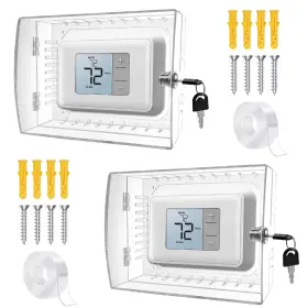 Ywkh0123656 Groword 2 Pack Thermostat Lock Box With Key Clear Cover For The