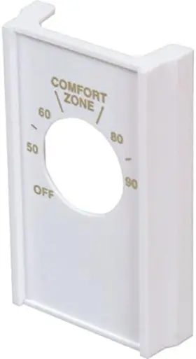 257998 H&d Hyaline & Dora White Double Pole Line Volt Thermostat Cover For Old Style D22 - Hvac