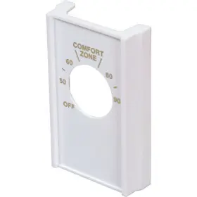 H&d Hyaline & Dora 897031640048 White Double Pole Line Volt Thermostat Cover For Old Style D22 Hvac