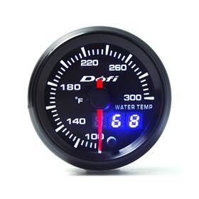 Halyouniup Led-7702 Dual Display 52mm Water Temperature Gauge With 1/8-27 Npt Sensor 7 Color Dig