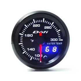 Led-7702 Halyouniup Dual Display 52mm Water Temperature Gauge With 1/8-27 Npt Sensor 7 Color Dig