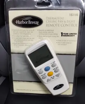 Trc-100l Harbor Breeze 103186 Remote Control Thermostat Ceiling Fan And Light 103186/trc-100l