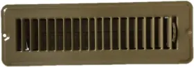 Hbw 963063153624 Rv And Home Brown Stamped Steel Floor Diffuser/register With Damper 10 Inch X 2