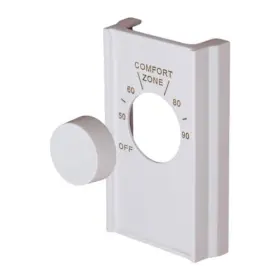 Hdsupply 194671001012 White Double Pole Line Volt Thermostat Cover With Knob For Old Style D