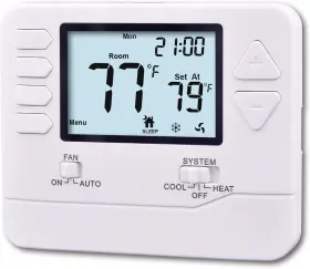 Heagstat 313096216256 5-1-1 Day Programmable Thermostat For Home Conventional Single-stage Systems