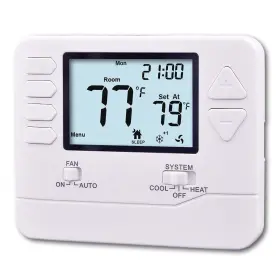 Heagstat 602430103063 5-1-1 Day Programmable Thermostat For Home Conventional Single Or Multistage