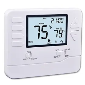 H725 Heagstat 602430103124 5/1/1 Day Programmable Heat Pump Thermostat 2 Heat/1 Cool Diy Instal With