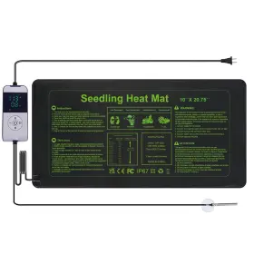 Thc-1020-005 Heatideas Seedling Heat Mat 10x20.75 With Thermostat Temperature Controller Auto Off