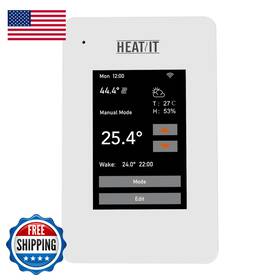 Heatit B0bnhsjfzv Et-7aw Touchscreen Programmable Thermostat Voice Control Wifi