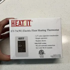 Et-7aw Heatit Programmable Thermostat With Voice Control 120/240v