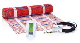 Heattech 696738113299 10 Sqft Heated Floor Mat Kit 120v Electric Radiant Heating System For
