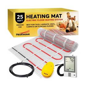 Heatwave Hw2012 Electric Floor Heating System For Tile 25 Sqft 120v 2.5amps 300watts-heated F