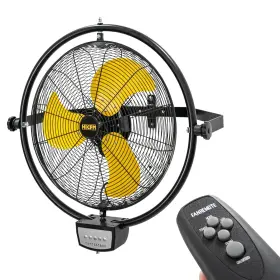Fan-w20rs Hicfm 20 Inch Remote Control Wall Mounted Fan 5000 Cfm High Velocity 3-speed Osc