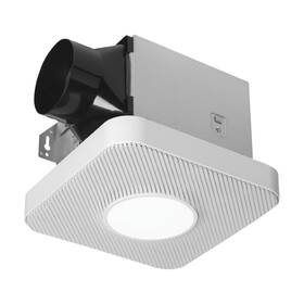 Homewerks Worldwide 7130-40-bt Dc Bathroom Fan With Light And Bluetooth Speaker 90-cfm
