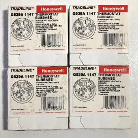 Q539a Honeywell 085267000376 Lot Of 4 New 1147 Thermostat Subbase Tradeline