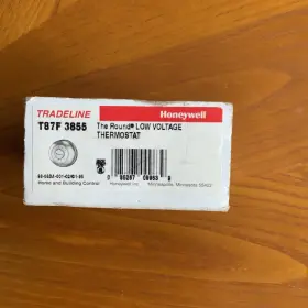 T87f3855 Honeywell 085267099639 The Round Heating Cooling Low Voltage Thermostat