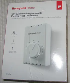 Ct410a1019 Honeywell 085267328326 2-wire Baseboard/line Volt Thermostat Ct410a