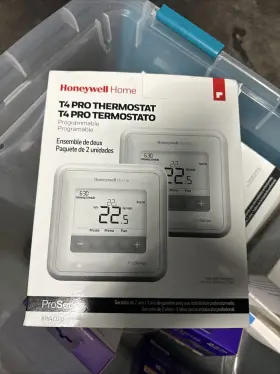 Rth4110u Honeywell 194159007550 Home T4 Pro Thermostat 2 Pack Proseries Sealed