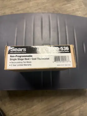 3000-536 Honeywell Sears Dual Power Thermostat