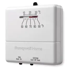 Honeywell 313056441469 Economy Non-programmable Thermostat With 1h/1c Single Stage Heating And Cooling