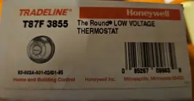 T87f Honeywell 3855 Round Low Voltage Thermostat