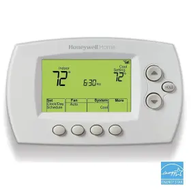Rth6500wf Honeywell 6500wf Honeywll Home Smart Thermostat Wifi Heat A/c With Box Manual And Hardware