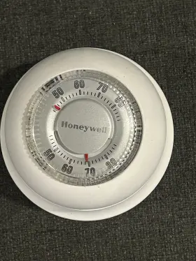 87k4446 Honeywell C The White Round Non-programmable Heat Only Thermostat
