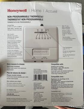 Honeywell Ct31a1003/e Non-programmable Thermostat Heat Cool Simple Control New Sealed