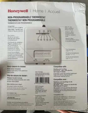 Ct31a1003 Honeywell Ct31a1003/e Non-programmable Thermostat Heat Cool Simple Control New Sealed