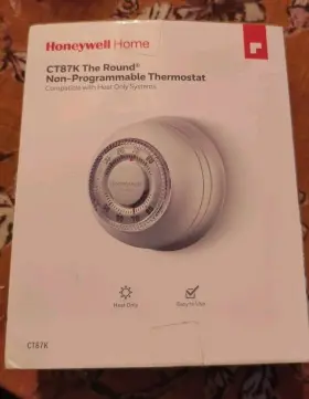 Ct87k1004 Honeywell Home The Round Heat Only Manual Thermostat