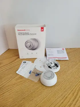 Ct87n Honeywell 4450 The Round Non Programmable Thermostat White