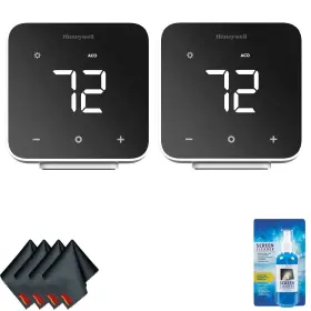 Dc6000wf1001 Honeywell Dc6000wf1001/u-af32324 Home D6 Thermostat Black 2-pack Bundle