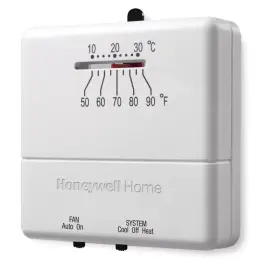 Honeywell Home 313016478474 Economy Non-programmable Thermostat With 1h/1c Single Stage Heating And Cooling
