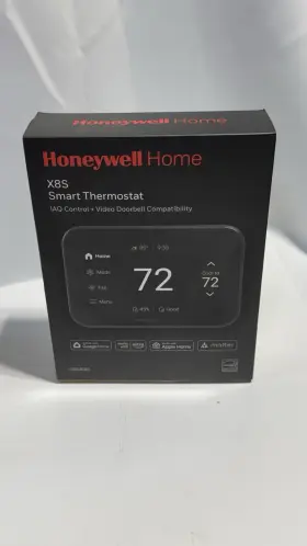 Honeywell Home 313098318392 X8s Smart Thermostat Black. Iaq Control Door Bell Compatible
