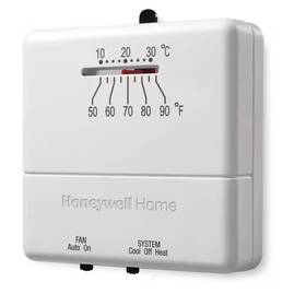 Honeywell Home 445055057068 Economy Non-programmable Thermostat With 1h/1c Single Stage Heating And Cooling