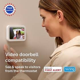 Honeywell Home X8vwf7w/w Smart Thermostat X8s Customizable Touchscreen Display White Video