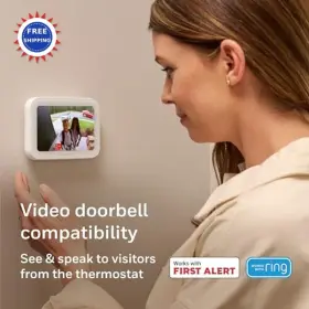 X8vwf7w Honeywell Home X8vwf7w/w Smart Thermostat X8s Customizable Touchscreen Display White Video