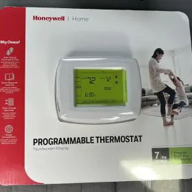Rct8200a Honeywell Thermostat 7-day Programmable Touch Screen Display New In Box