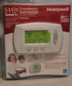 Rth6400d Honeywell Rth6400b Programmable Thermostat Backlit Open Box New Never Used