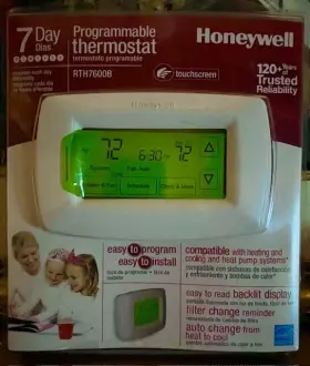 Rth7600b Honeywell Programmable Thermostat