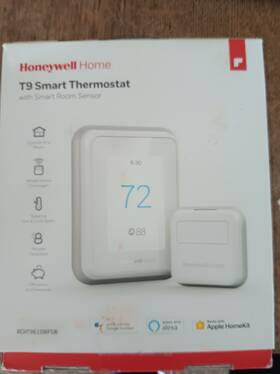 Honeywell Rth9610wfw2004 T9 Wifi Smart Touchscreen Thermostat Display Alexa And Google Assist