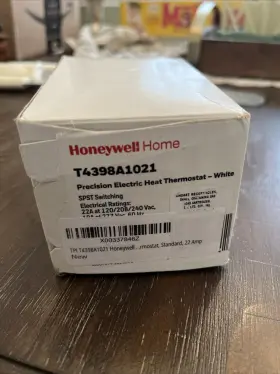 T4398a1021 Honeywell T4398 Precision Electric Heating Thermostat White New In Box
